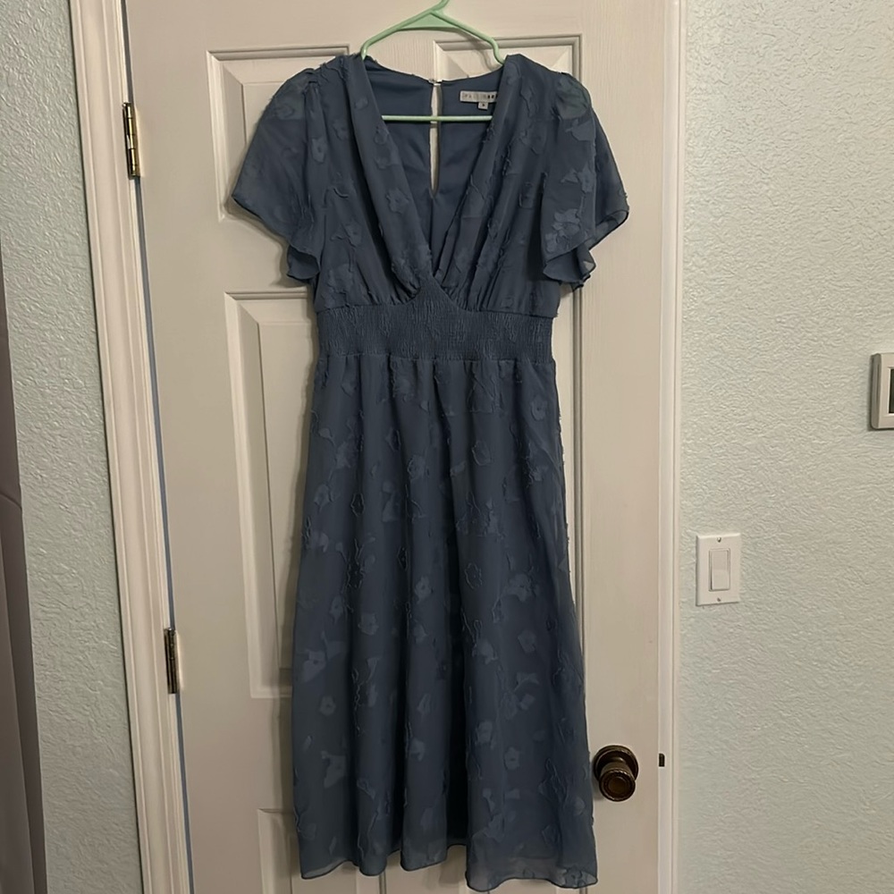 Baltic Born June Smocked Midi Dress- Size Small